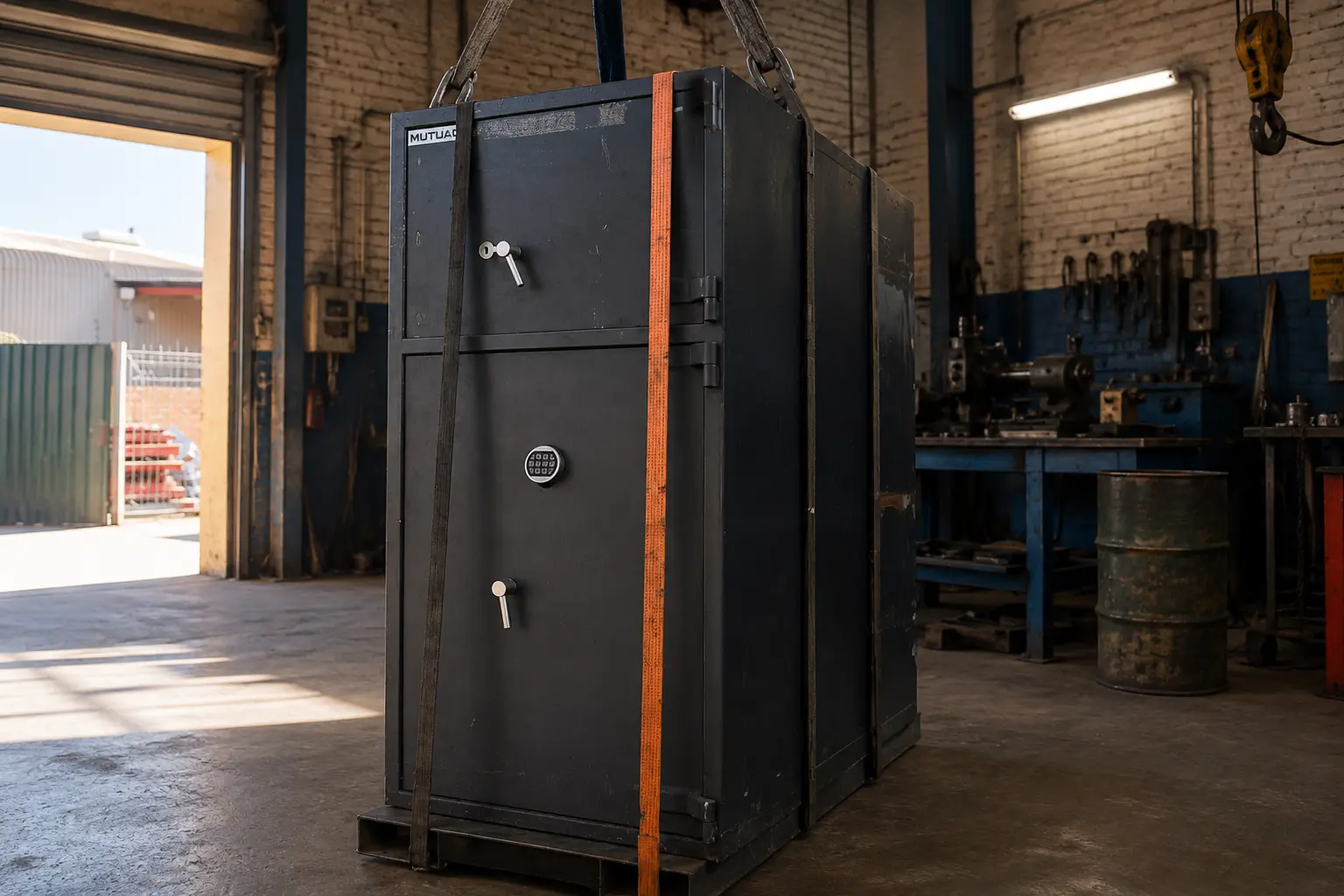 Safe relocation using appropriate lifting equipment